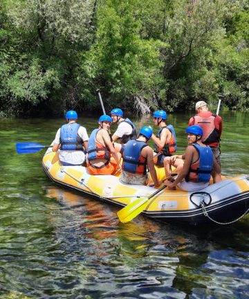 Rafting on the cetina river